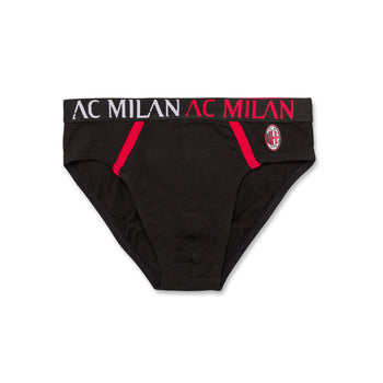 Slip neri da bambino con logo Milan, Idee Regalo Natale, SKU z644000026, Immagine 0